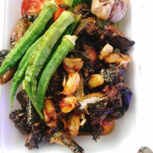 Gà ác chiên nước mắm