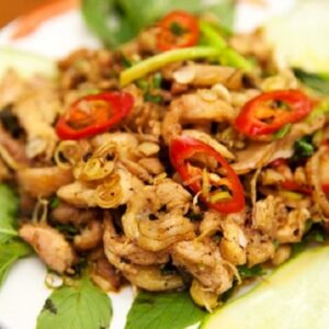 Thỏ xào sả ớt