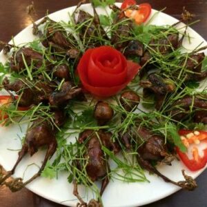 Chim sẻ nướng lá chanh