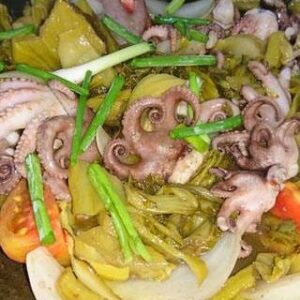 Tuộc xào cải chua