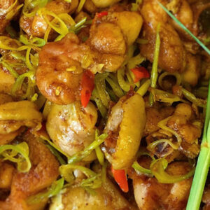 Gà Tre xào sả ớt