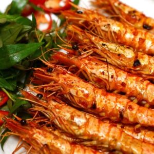 Tôm Nướng Muối Ớt