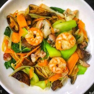 Nấm xào hải sản