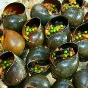 Ốc bươu Nướng tiêu xanh